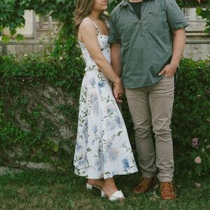 Reformation Anatolia Corset Tank & A-Like Midi Skirt Set